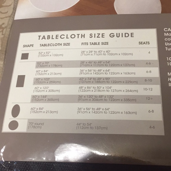 Tablecloth: Linen Look,  Oval, 60” x 84” Suzanne in Gray, NWT - Picture 2 of 12
